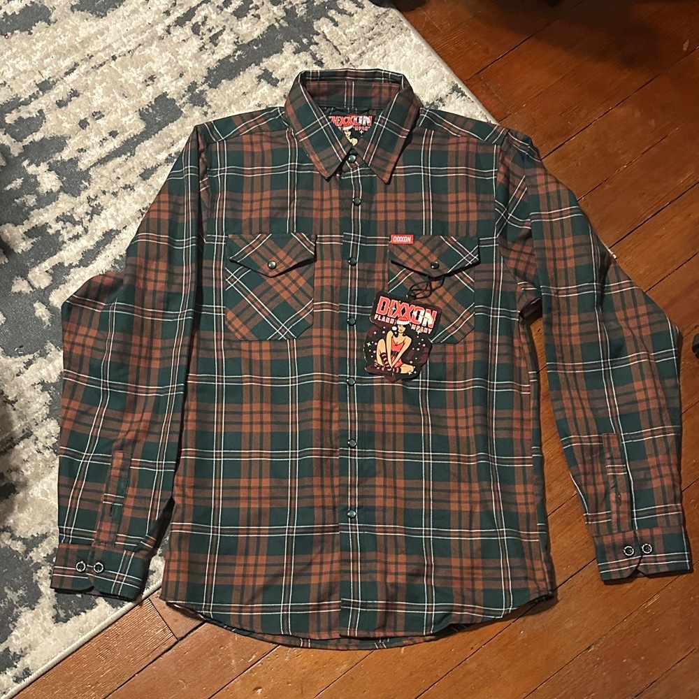 DIXXON Mistletoe Flannel Men’s Size Small